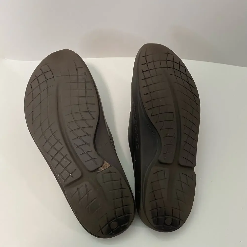 Oofos Men's Slides OOahh Sport‎ Comfort Brown Size 10 Cushioned Leisure